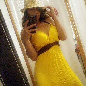 Yellow beach dress